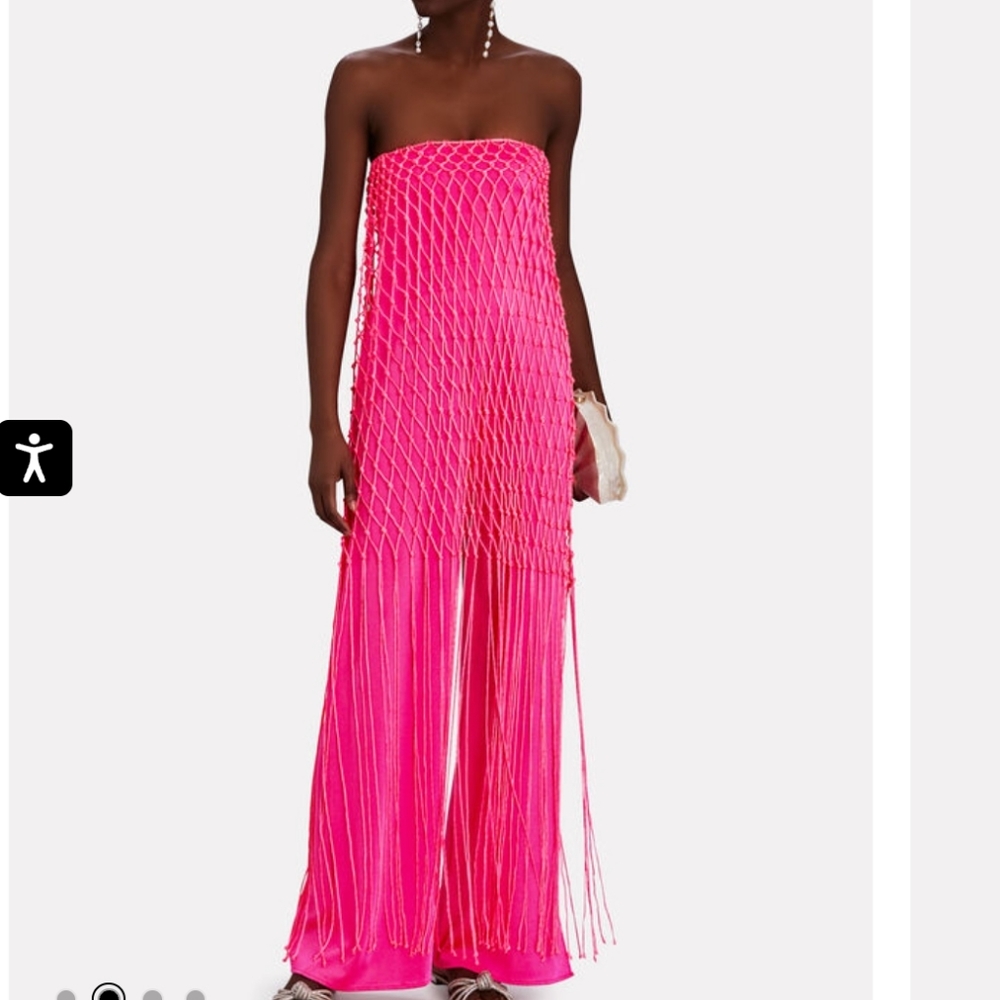 BAOBAB Indira Fishnet Satin Jumpsuit